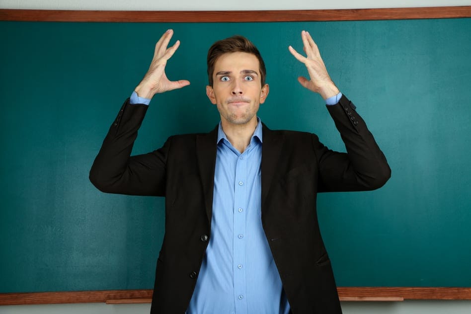 Locked classroom door, symbolizing a strict professor's policy backfiring.