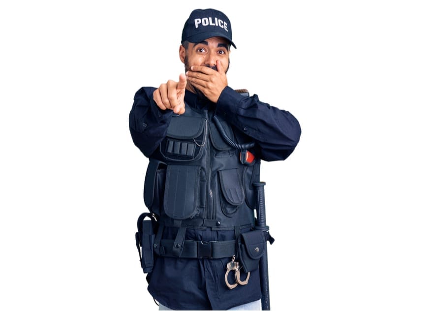 Man holding a smartphone, alluding to a story about phone privacy at work.