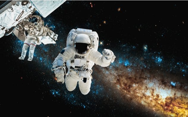 Artistic representation of a spaceship, often stylized unrealistically in films