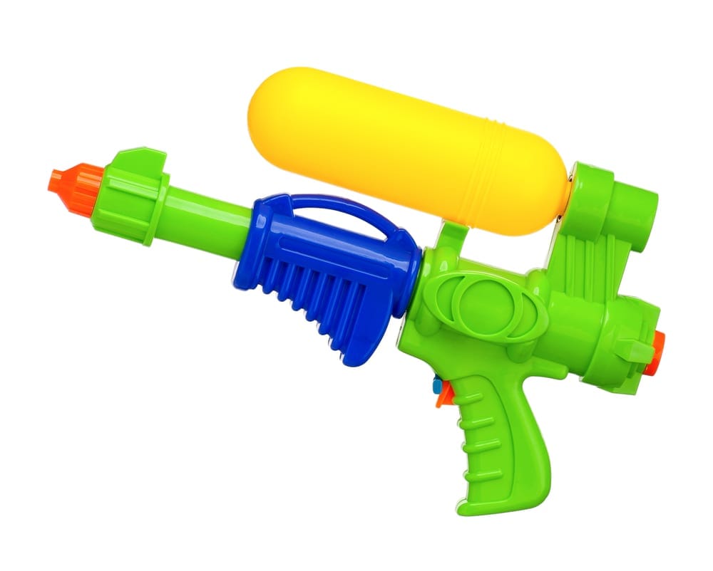 Water gun attack