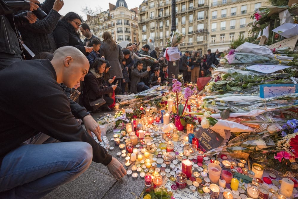 Emergency vehicles after Paris Terrorist Attacks