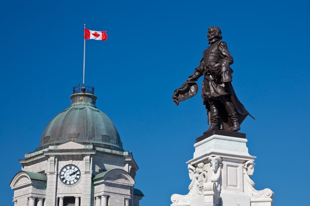 Samuel de Champlain founding Quebec City
