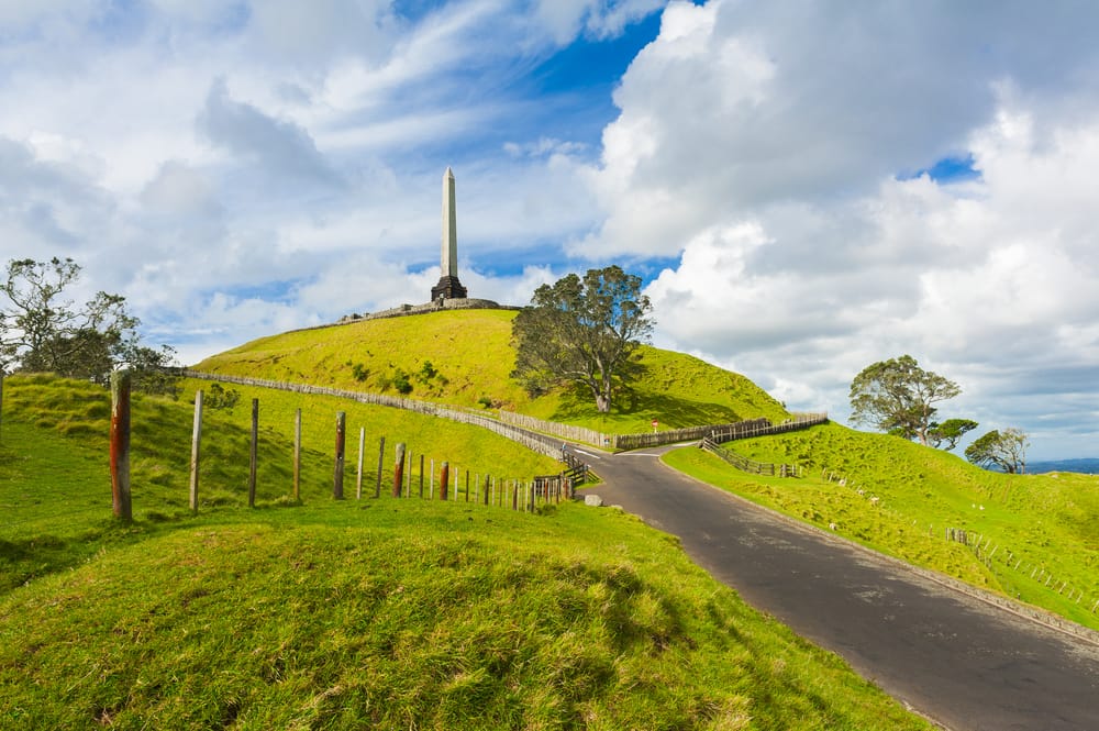 View of One Tree Hill in Auckland, New Zealand