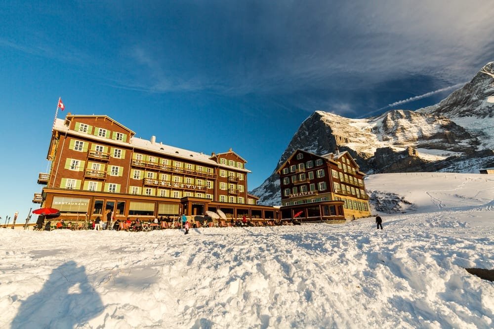 Bellevue des Alpes hotel at the base of the Eiger