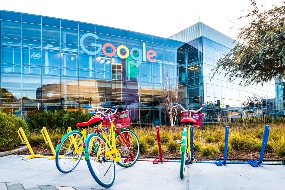 Googlers in a modern office space