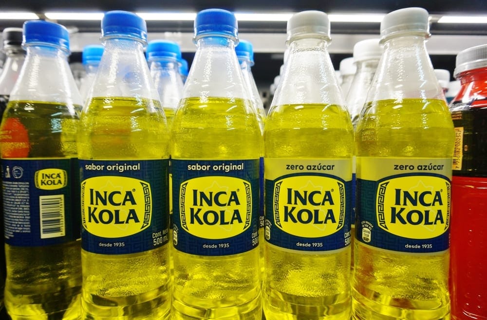 Bottles of Inca Kola