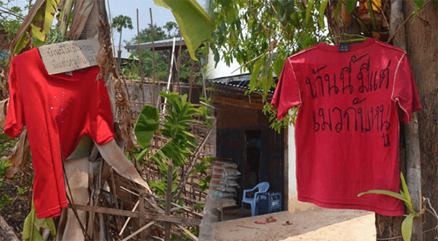 Illustration of a ghostly figure often associated with the Thai widow ghost legend.