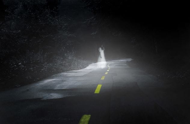 A road in Thailand, representing the country's haunted routes