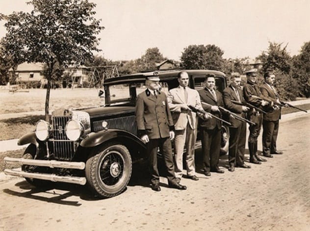 Old car likely used for transporting moonshine covertly